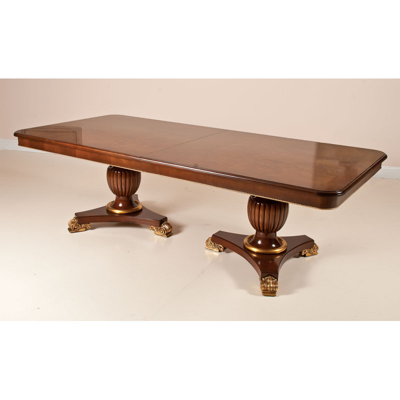 David Michael Extendable Solid Wood Dining Table | Wayfair
